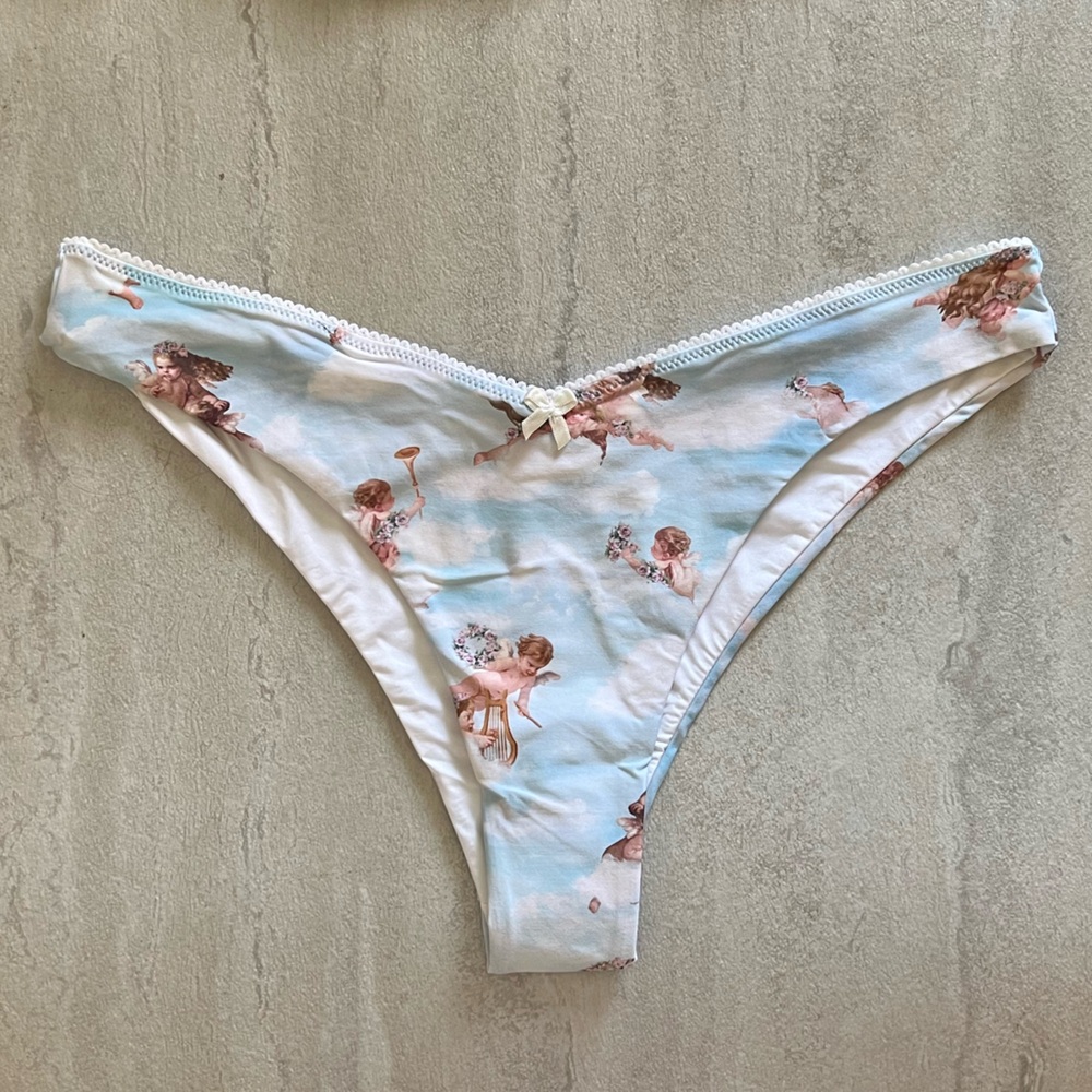 {WeWoreWhat} Brand New Picot Delilah Baby Angels Bikini Bottoms